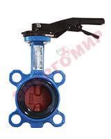 Tecofi DN65 Затвор поворотный VPI4448 корпус и диск ковкий чугун, EPDM, PN16